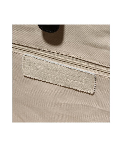 JOURNAL STANDARD relume（ジャーナルスタンダード　レリューム）の「LIMPRONTA BOXガタ カタオシレザーBAG（バッグ・レディース・ブラック/ホワイト・フリー）」の10枚目の写真