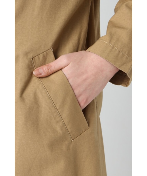 JOURNAL STANDARD（ジャーナルスタンダード）の「バックサテン ロングコート（ジャケット/アウター・レディース・ブラック A/ベージュ・フリー）」の9枚目の写真