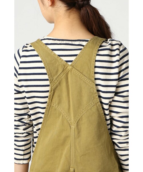 JOURNAL STANDARD LUXE（ジャーナルスタンダード　ラックス）の「オーバーダイ チノ オーバーオール（オールインワン・サロペット・レディース・ブラック/ホワイト/キャメル・S/M）」の8枚目の写真