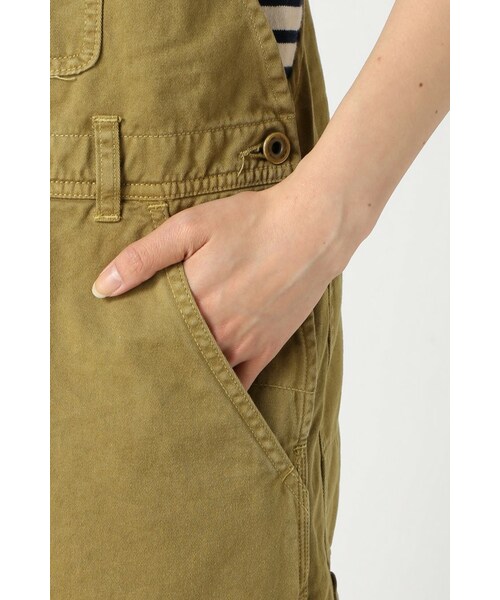 JOURNAL STANDARD LUXE（ジャーナルスタンダード　ラックス）の「オーバーダイ チノ オーバーオール（オールインワン・サロペット・レディース・ブラック/ホワイト/キャメル・S/M）」の9枚目の写真