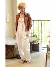 JOURNAL STANDARD LUXE | オーバーダイ チノ オーバーオール(オールインワン・サロペット)