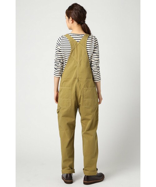 JOURNAL STANDARD LUXE（ジャーナルスタンダード　ラックス）の「オーバーダイ チノ オーバーオール（オールインワン・サロペット・レディース・ブラック/ホワイト/キャメル・S/M）」の6枚目の写真