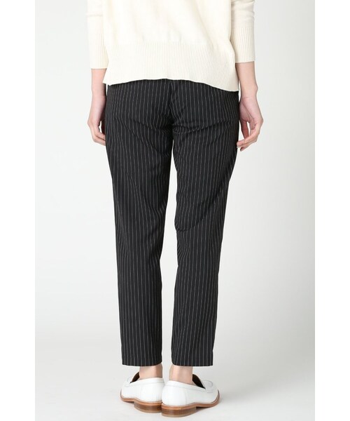 JOURNAL STANDARD（ジャーナルスタンダード）の「T/Rストライプウエストゴムパンツ（パンツ・レディース・ブラック/ネイビー・36/38/40）」の5枚目の写真
