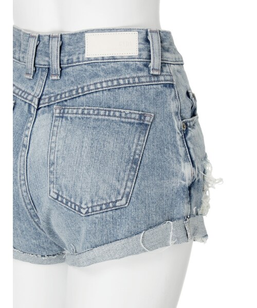 GYDA（ジェイダ）の「J/Wダメージショートパンツ（パンツ・レディース・オフホワイト/ブルー/アイスブルー・XS/S/M）」の12枚目の写真
