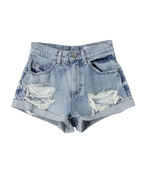 GYDA（ジェイダ）の「J/Wダメージショートパンツ（パンツ・レディース・オフホワイト/ブルー/アイスブルー・XS/S/M）」の3枚目の写真