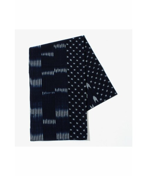 JOURNAL STANDARD（ジャーナルスタンダード）の「KASURI FABRIC / 備後絣: ストール（財布/小物・レディース・ネイビー/ネイビー A・フリー）」の2枚目の写真