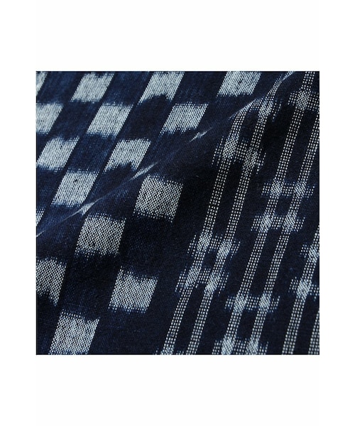 JOURNAL STANDARD（ジャーナルスタンダード）の「KASURI FABRIC / 備後絣: ストール（財布/小物・レディース・ネイビー/ネイビー A・フリー）」の6枚目の写真