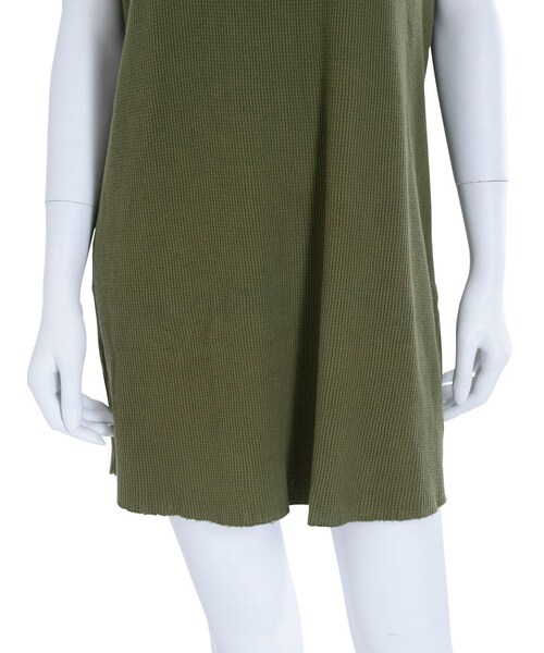 Ungrid（アングリッド）の「ワッフルリメイクワンピース（ワンピース/ドレス・レディース・オフホワイト/チャコールグレー/カーキ）」の9枚目の写真