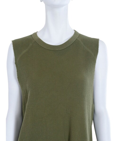 Ungrid（アングリッド）の「ワッフルリメイクワンピース（ワンピース/ドレス・レディース・オフホワイト/チャコールグレー/カーキ）」の8枚目の写真