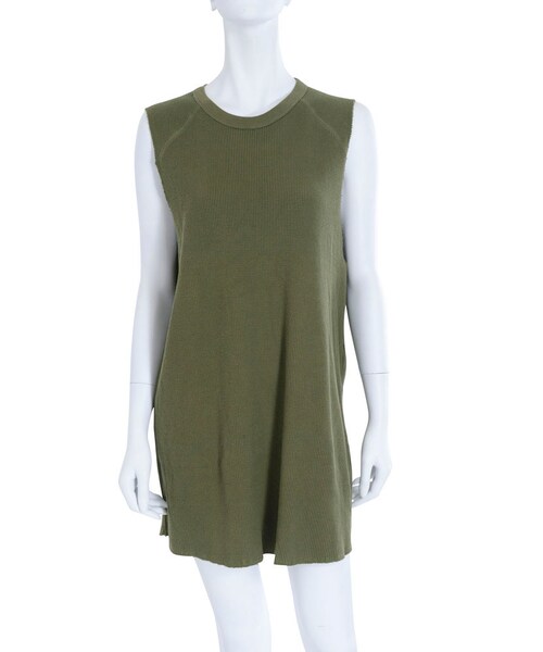 Ungrid（アングリッド）の「ワッフルリメイクワンピース（ワンピース/ドレス・レディース・オフホワイト/チャコールグレー/カーキ）」の5枚目の写真