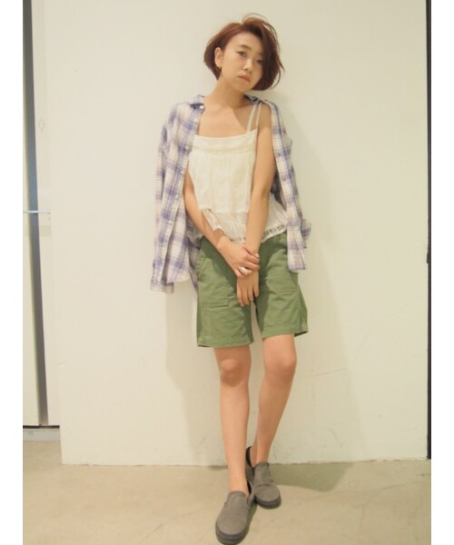 Ungrid（アングリッド）の「チュールレイヤードキャミ（トップス・レディース・オフホワイト/ブラック/レッド・F）」の4枚目の写真