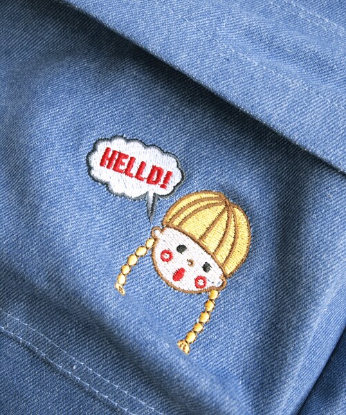 paravion（パラビオン）の「デニムエミリーリュック（ファッション雑貨・レディース・ブルー・ワンサイズ）」の4枚目の写真