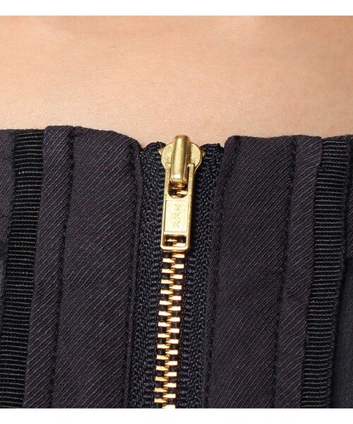 laboratory work（ラボラトリーワーク）の「センターチャックノーカラーブルゾン（ジャケット/アウター・レディース・ベージュ/カーキ/ネイビー・M）」の11枚目の写真