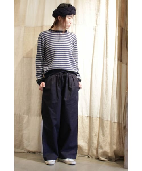 journal standard luxe コーマツイルサックパンツ　紺 journal standard luxe コーマツイルサックパンツ 紺