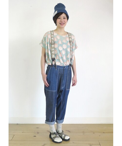 Ne-net（ネネット）の「コンビカラーデニム / パンツ（パンツ・レディース・light blue/blue・01/02）」の9枚目の写真