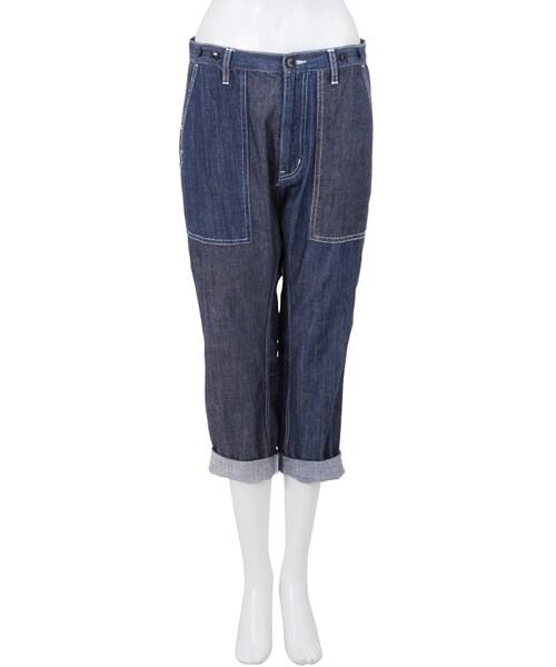 Ne-net（ネネット）の「コンビカラーデニム / パンツ（パンツ・レディース・light blue/blue・01/02）」の8枚目の写真