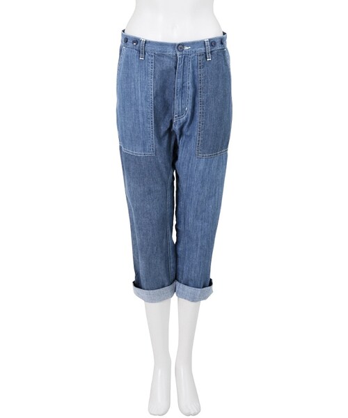 Ne-net（ネネット）の「コンビカラーデニム / パンツ（パンツ・レディース・light blue/blue・01/02）」の7枚目の写真