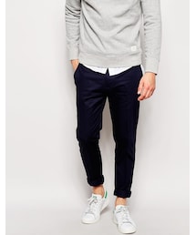 asos | ASOS BRAND ASOS Skinny Fit Smart Pants In Cotton Sateen(その他パンツ)