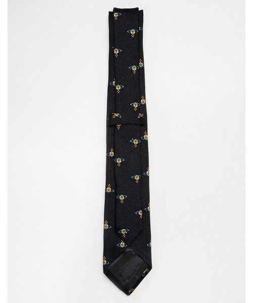Vivienne Westwood（ヴィヴィアンウエストウッド）の「Vivienne Westwood Orb Silk Tie（ネクタイ・メンズ・blue・One Size）」の3枚目の写真