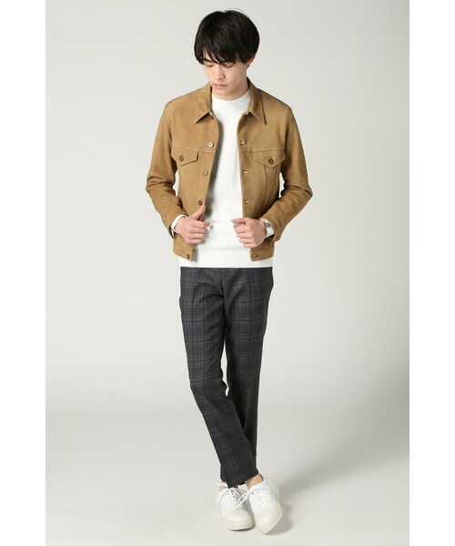 値下げ！エディフィス　ベージュ スエードジャケット 44 値下げ！エディフィス ベージュ スエードジャケット 44 値下げ