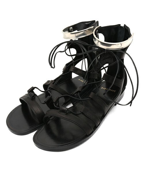 Pippichic(ピッピシック)の「PIPPI グラディエーターサンダル(サンダル・レディース・ブラック・36/37/38)」の1枚目の写真