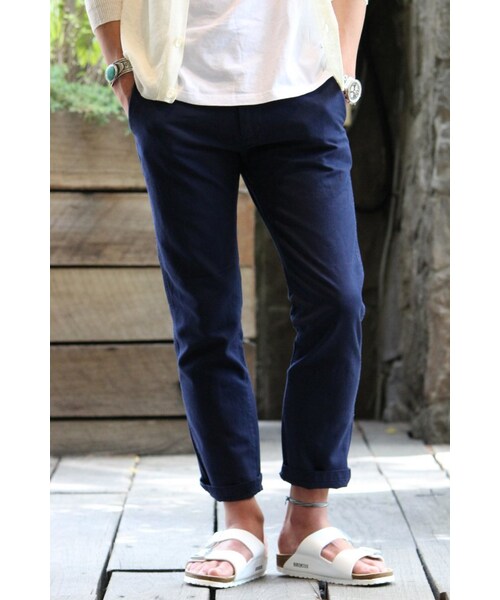 JOURNAL STANDARD relume(ジャーナルスタンダード レリューム)の「C/L 66キャンバスパンツ(パンツ・メンズ・ホワイト/ベージュ/カーキ/ネイビー/ネイビー B・S/M/L/XL)」の5枚目の写真