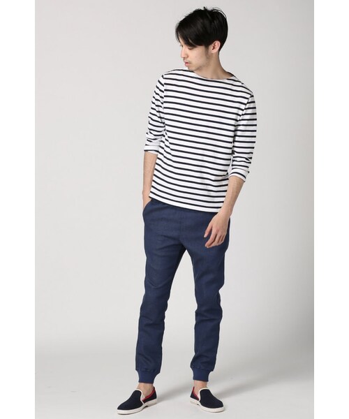 JOURNAL STANDARD（ジャーナルスタンダード）の「ツイルストレッチライトリブPT（パンツ・メンズ・グレーA/ホワイト/ブルー・S/M/L）」の15枚目の写真