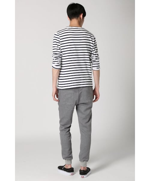 JOURNAL STANDARD（ジャーナルスタンダード）の「ツイルストレッチライトリブPT（パンツ・メンズ・グレーA/ホワイト/ブルー・S/M/L）」の6枚目の写真