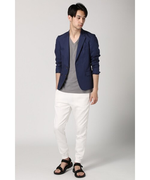 JOURNAL STANDARD（ジャーナルスタンダード）の「ツイルストレッチライトリブPT（パンツ・メンズ・グレーA/ホワイト/ブルー・S/M/L）」の14枚目の写真