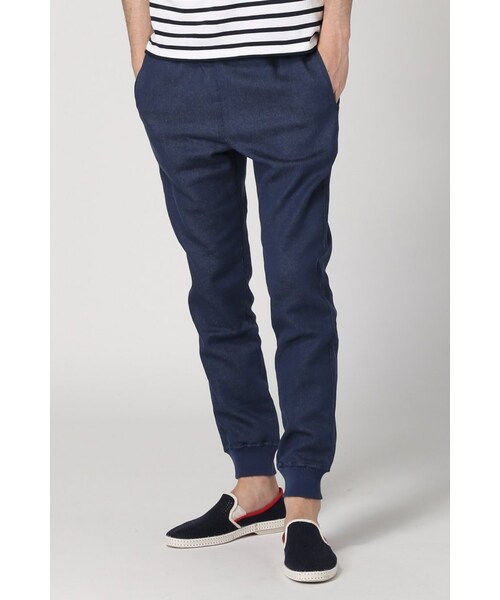 JOURNAL STANDARD（ジャーナルスタンダード）の「ツイルストレッチライトリブPT（パンツ・メンズ・グレーA/ホワイト/ブルー・S/M/L）」の3枚目の写真