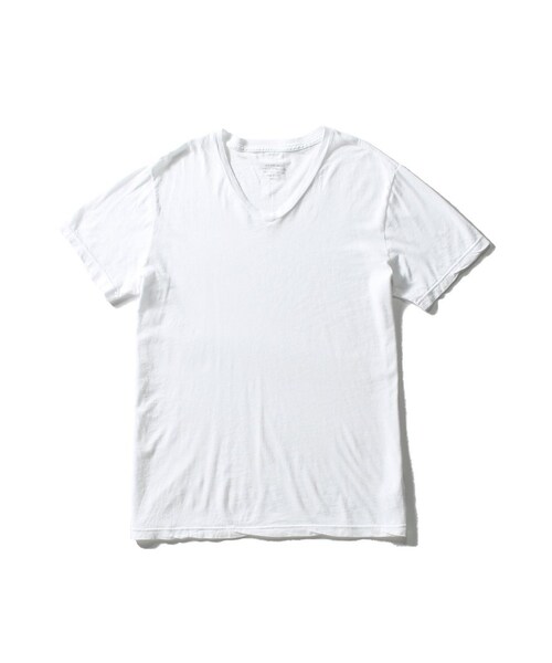 SAVE KHAKI UNITED（セーブカーキユナイテッド）の「S/S V-NECK TEE（トップス・メンズ・ブラック/グレー/ホワイト/ネイビー/ネイビー B/ピンク A・XS/S）」の2枚目の写真