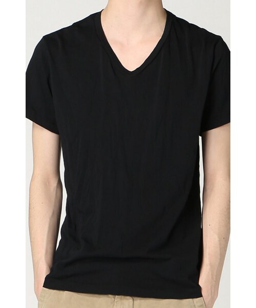 SAVE KHAKI UNITED（セーブカーキユナイテッド）の「S/S V-NECK TEE（トップス・メンズ・ブラック/グレー/ホワイト/ネイビー/ネイビー B/ピンク A・XS/S）」の19枚目の写真