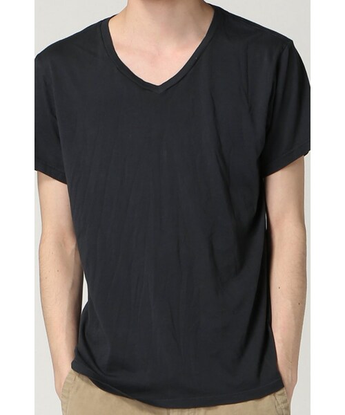 SAVE KHAKI UNITED（セーブカーキユナイテッド）の「S/S V-NECK TEE（トップス・メンズ・ブラック/グレー/ホワイト/ネイビー/ネイビー B/ピンク A・XS/S）」の20枚目の写真
