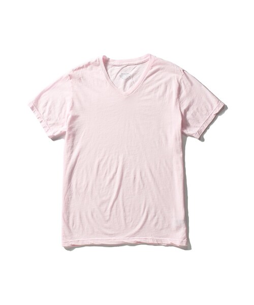 SAVE KHAKI UNITED（セーブカーキユナイテッド）の「S/S V-NECK TEE（トップス・メンズ・ブラック/グレー/ホワイト/ネイビー/ネイビー B/ピンク A・XS/S）」の5枚目の写真