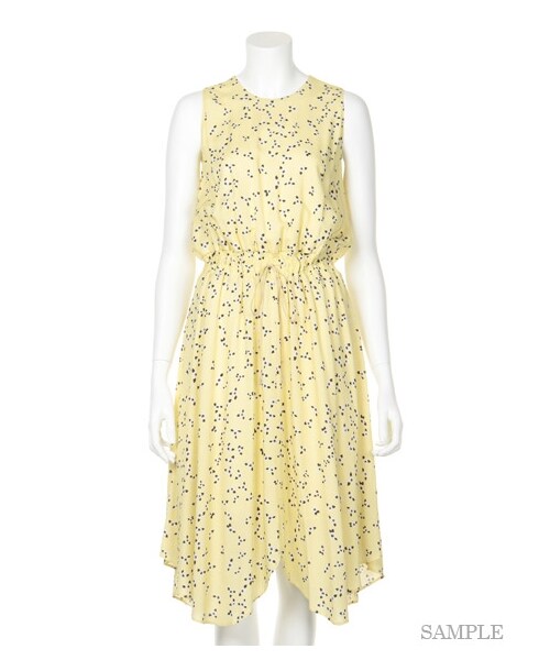 Mila Owen(ミラオーウェン)の「小花柄OP(膝丈ワンピース・レディース・YEL/KKI/BLK・0/1)」の11枚目の写真