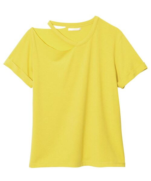 PEACH JOHN（ピーチジョン）の「ＰＪ／サマーショルダーオープンＴ（トップス・レディース・ブラック/オフホワイト/シトロン・S/M/M/L）」の3枚目の写真