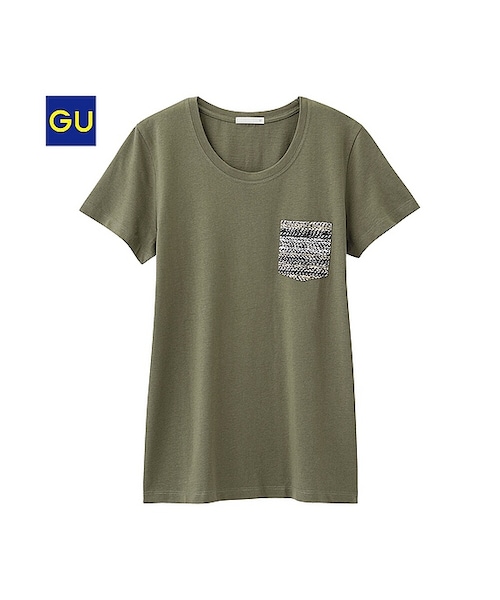 GU（ジーユー）の「（GU）グラフィックＴ（メキシカン・半袖）Ｄ（WOMEN ⁄ グラフィックＴシャツ・レディース・DARK GRAY/OLIVE/OFF WHITE・XL/L/M/S）」の3枚目の写真