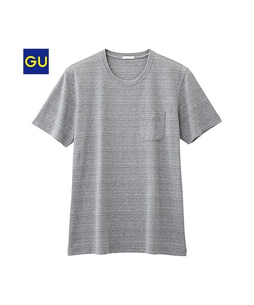 GU（ジーユー）の「（GU）クルーネックＴ（半袖）Ａ（MEN ⁄ カットソー・メンズ・NAVY/BLUE/GRAY/WHITE・XL/L/S/M）」の3枚目の写真