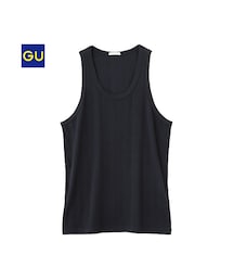 GU | （GU）タンクトップ（ハリヌキフライス）(トップス)