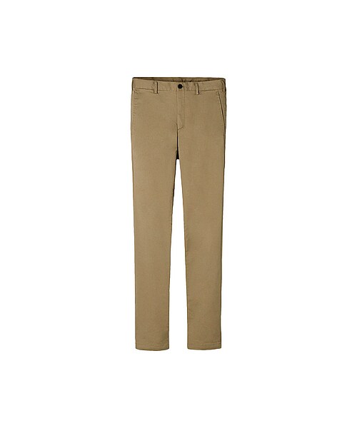 UNIQLO（ユニクロ）の「MEN スリムフィットノータックチノ（ロングパンツ・メンズ・DARK GREEN/BEIGE/NAVY/BLACK/WHITE・88/105/70/82/95/120/100/85/91/73/115/79/76/110）」の4枚目の写真