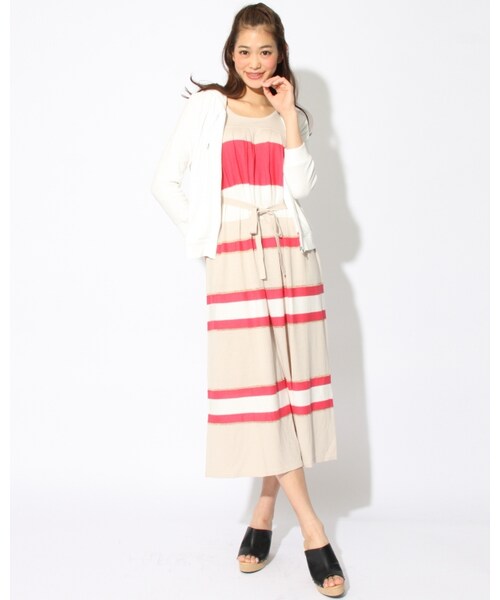 VICKY（ビッキー）の「ヴィスコースパイル7分パーカー（トップス・レディース・ホワイト/ブラック/ライトグレー・M）」の10枚目の写真