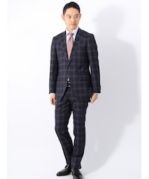 4ピース スーツカンパニー VINTAGE FABRIC シルク ウール スーツ 4ピース スーツカンパニー VINTAGE FABRIC シルク ウール スーツ