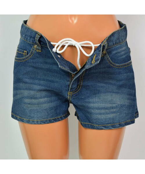 AI（アイ）の「ビーチデニム ショートパンツ Ｓ/Ｍ／Ｌ/ＬＬ（水着/着物・浴衣・レディース・ブルー/ネイビー・S/M/L/LL）」の6枚目の写真