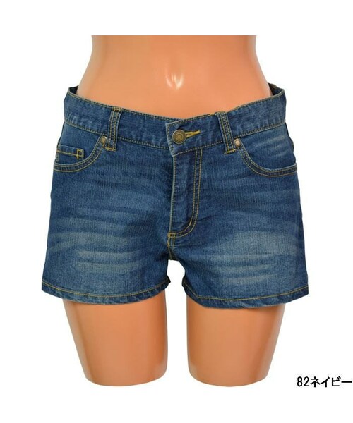 AI（アイ）の「ビーチデニム ショートパンツ Ｓ/Ｍ／Ｌ/ＬＬ（水着/着物・浴衣・レディース・ブルー/ネイビー・S/M/L/LL）」の3枚目の写真
