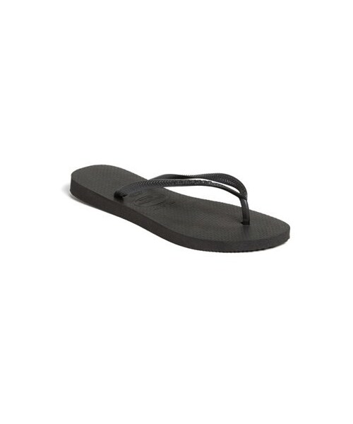 havaianas（ハワイアナス）の「Havaianas 'Slim' Flip Flop (Women)（サンダル・レディース・Black・39 BR/37 BR/35 BR/41 BR）」の2枚目の写真