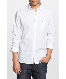 LACOSTE | Lacoste Regular Fit Stripe Seersucker Woven Shirt(シャツ/ブラウス)