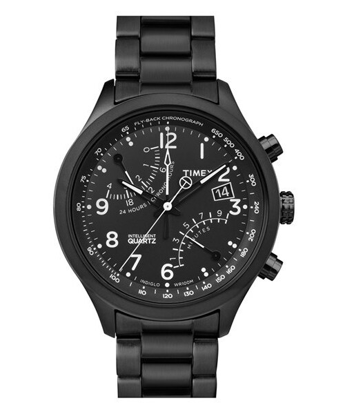 TIMEX（タイメックス）の「Timex® 'Intelligent Quartz' Fly-Back Chronograph Watch, 43mm（アナログ腕時計・メンズ・Black）」の4枚目の写真