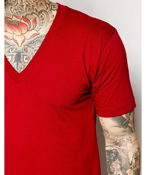 American Apparel（アメリカンアパレル）の「American Apparel Fine Jersey V-neck T ...