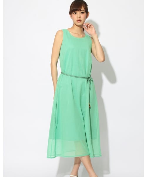 VICKY（ビッキー）の「ドライダンガリーマキシワンピース（ワンピース/ドレス・レディース・ブルー/グリーン・M）」の2枚目の写真