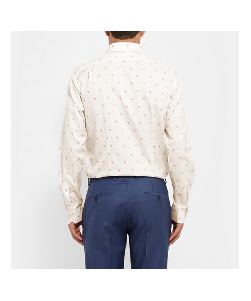 Paul Smith London（ポールスミスロンドン）の「Slim-Fit Embroidered Cotton Shirt（その他・メンズ・White・UK/US 15/UK/US 15.5/UK/US 16/UK/US 16.5/UK/US 17/UK/US 17.5）」の3枚目の写真